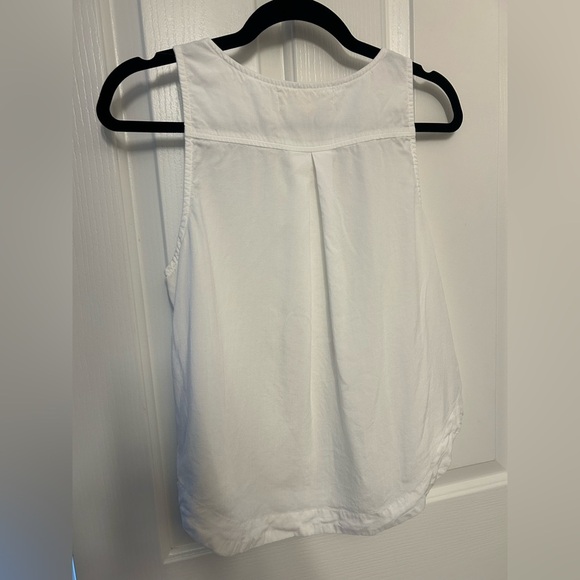 Anthropologie Cloth & Stone White Sleeveless Blouse with Buttons Size Small - Picture 2 of 7